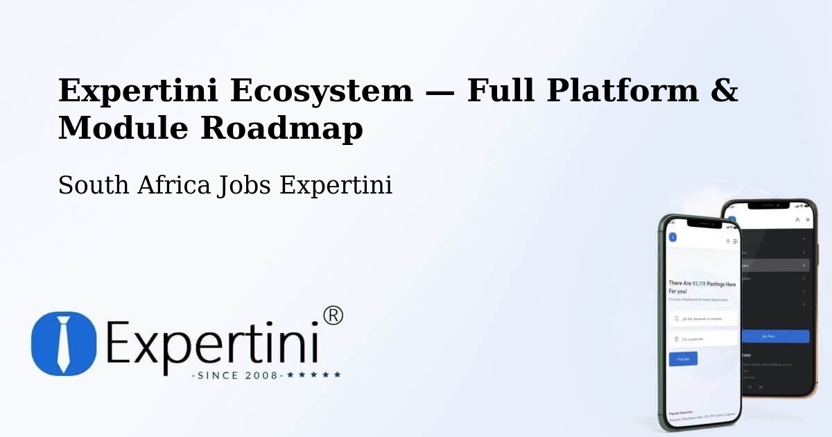 Expertini Ecosystem — Full Platform & Module Roadmap – Brits